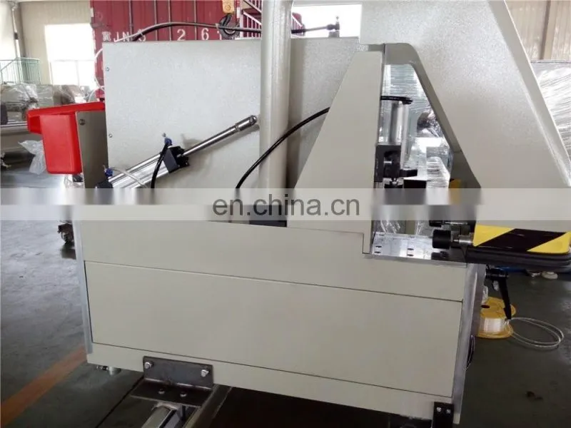 Aluminium and uPVC Profiles Semi-Automatic Double Head Cutting Saw Machine