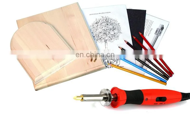 0-15w-30w Wood and Leather Pyrography Pen wood burning kit