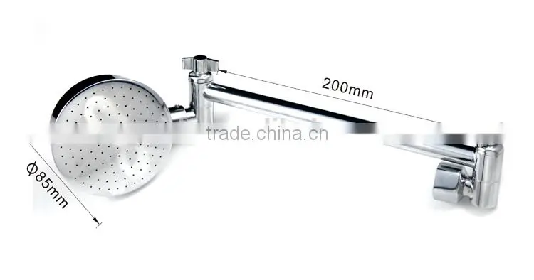 ALL DIRECTIONAL SHOWER HEAD CHROME PLATED WITH ARM COMPLETE READY TO INSTALL