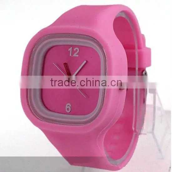 fashion silicone jelly candy wrist watch wrist jelly watch wholesale watch gears
