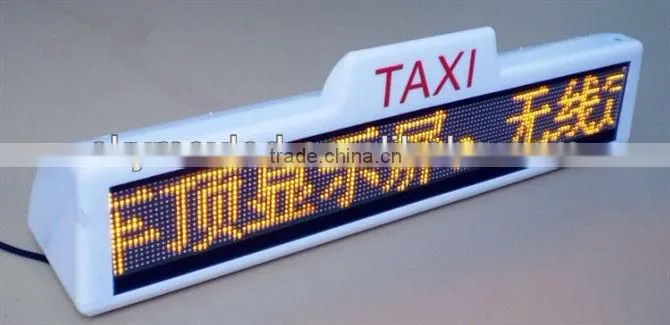 taxi gsm based moving led billboard screen