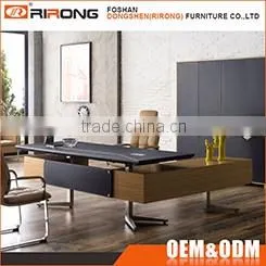 Customized director executive office table wooden 1.8m office computer laptop desk with cabinet