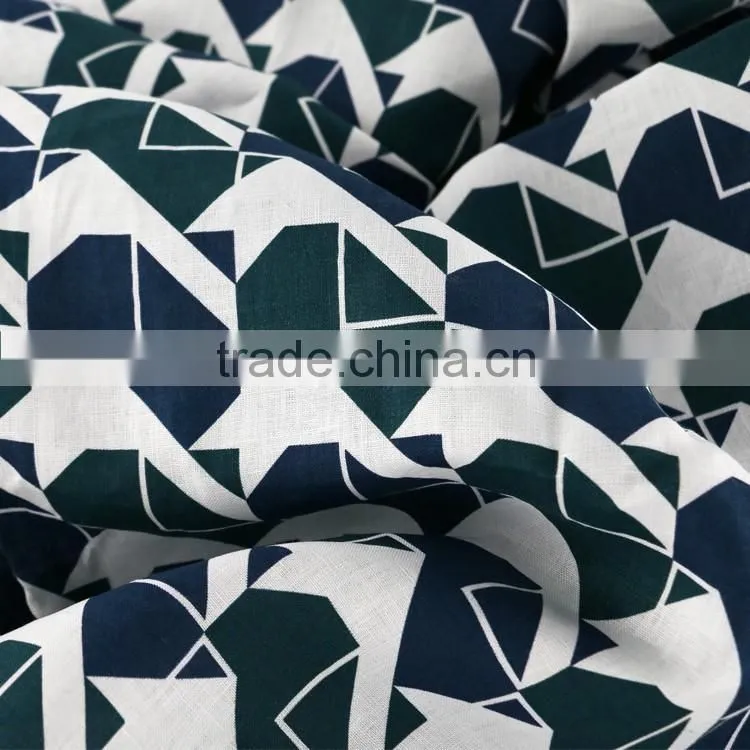 14*14 printed linen fabric,women's fashion dress fabric,100% linen fabric