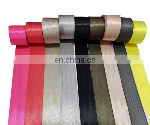 High Quality Polyester Webbing 47mm 2 Inch For Airplane Car Seat Belt High Tenacity Fabric FDY Durable Woven Webbing Strap Tape