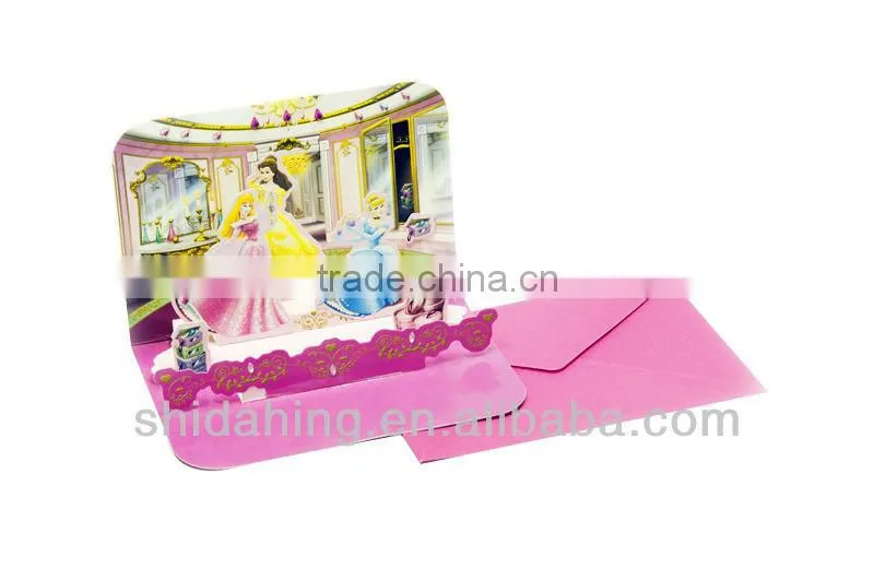 handmade wedding custom 3d pop up greeting card