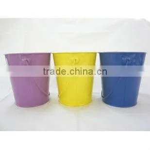 4" tin bucket galvanized metal bucket for decoration
