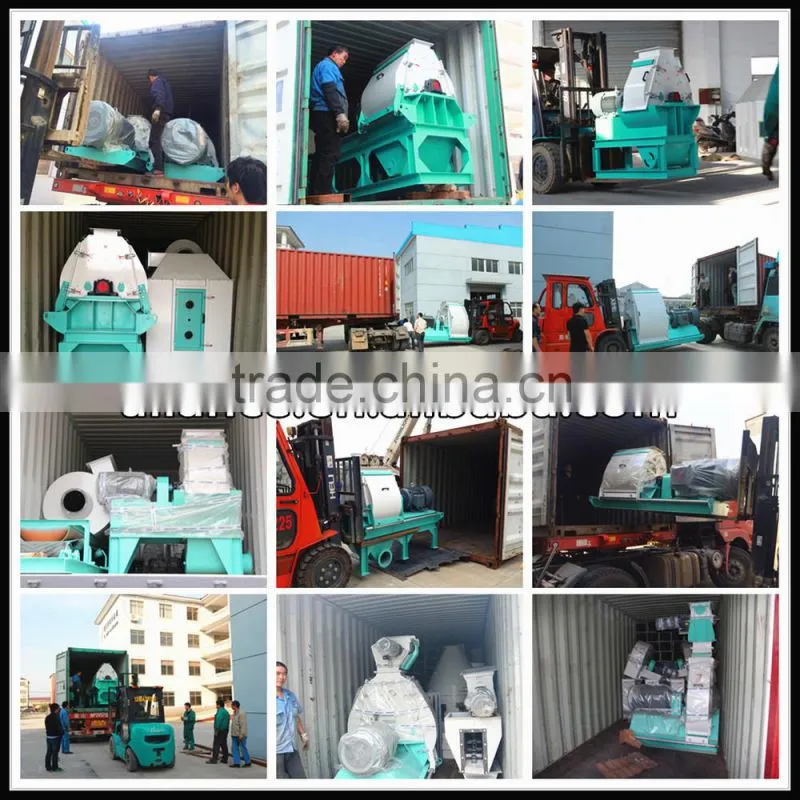 Large capacity 1-5t/h imported bearing stainless steel rice husk grinding machine for biomass pellet mill