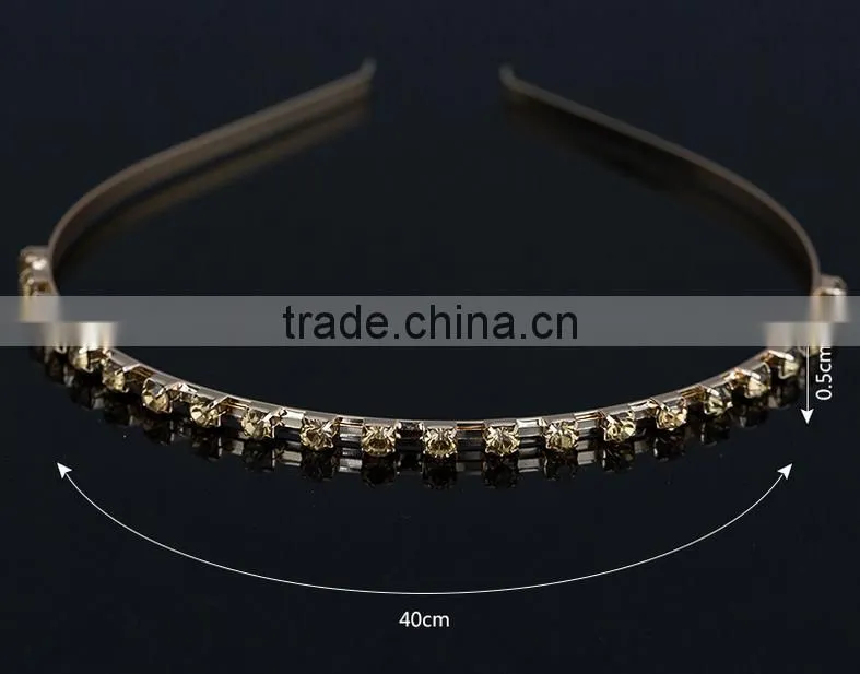 Fashion Gold Plated Spiring Metal Women Hairbands Hair Bridal Hair Accessories