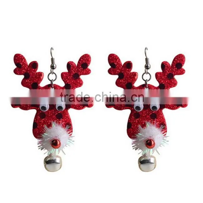 2016 hot sale Christmas deer fashion earring