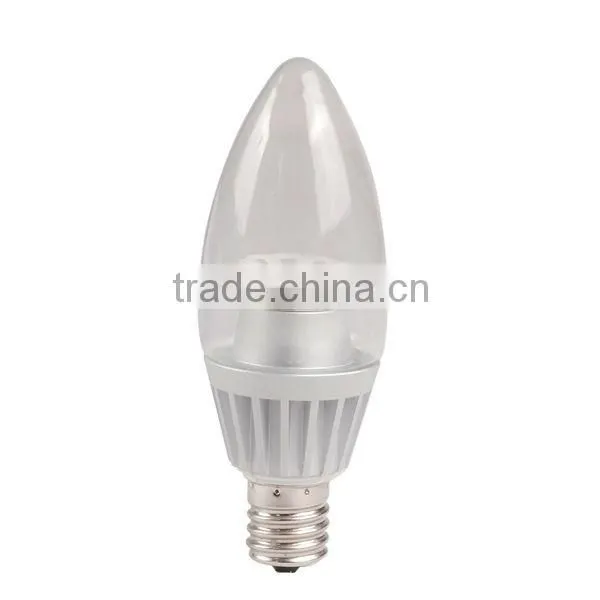 CE & ROHS E14 2700K COB LED Candle lamp 40W Replacement