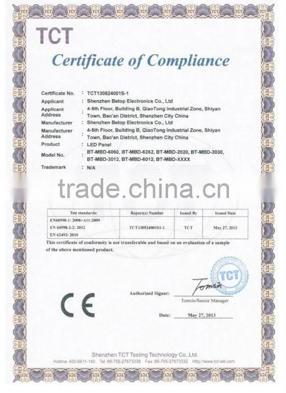 ivory white and flat 40w back lighting LED panel light,3850Lm