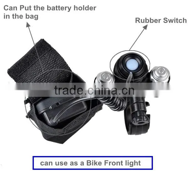 Outdoor High Power 3 LED 3000lm 3 Models waterproof Hunting Headlamp