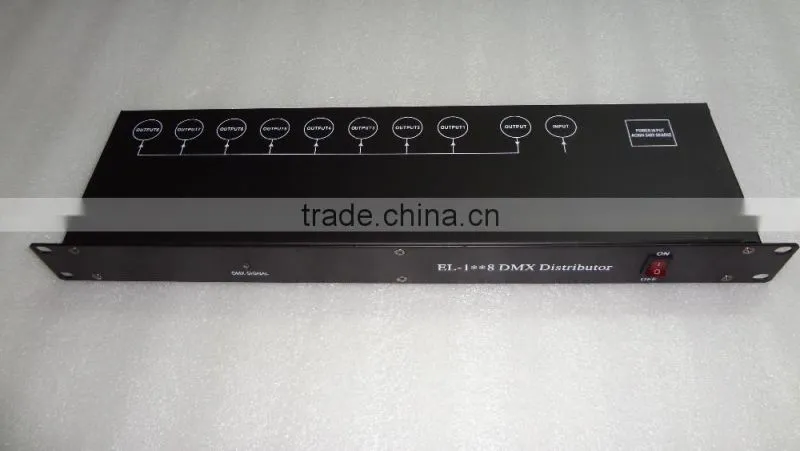 8 channel dmx amplifier dmx512 stage lighting equipment machine dmx512 splitter / distributor