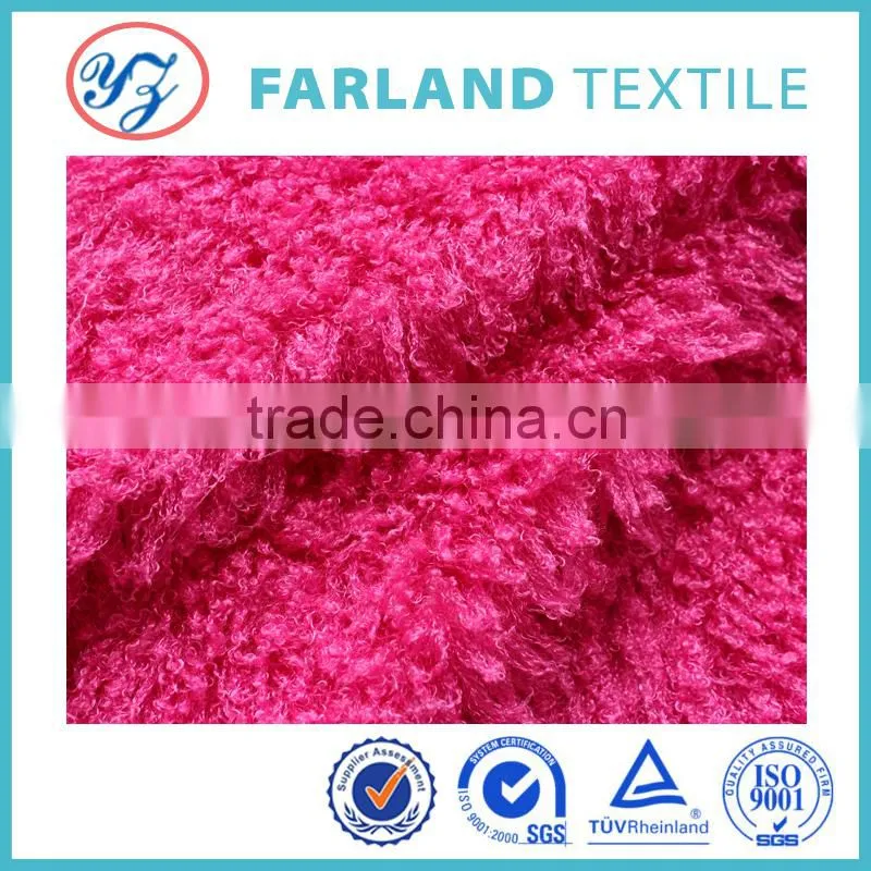 sheepfold velvet Loop Yarns Fabric 2015design chinese clothing fabric