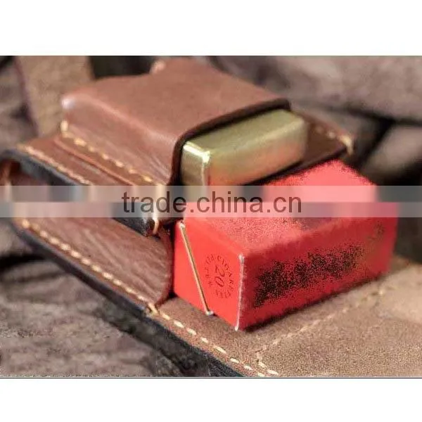 High quality coustom leather lighter case