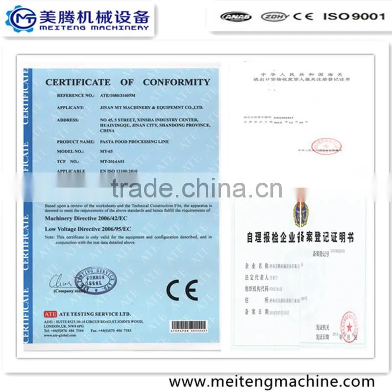 Automatic Pasta nutritional power making machinery equipment