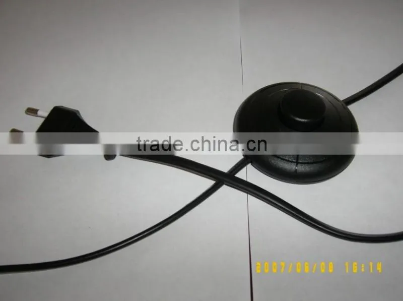 European standard power cord with 317 foot switch