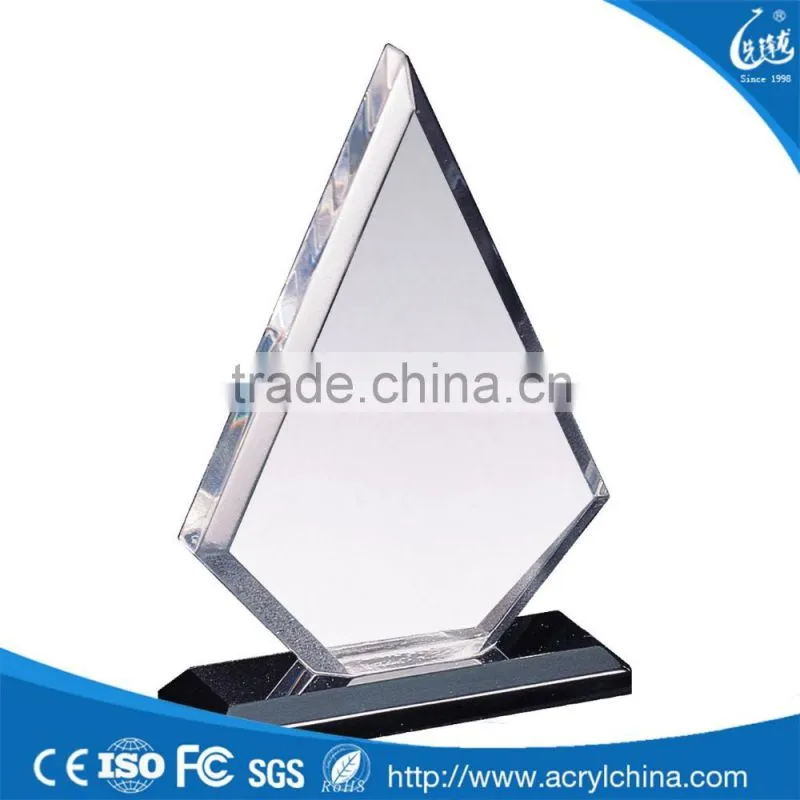 transparent blank acrylic award trophy medal for souvenir with perfect appearance