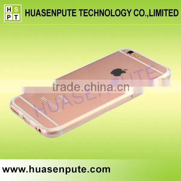 Popular Transparent Slim TPU Mobile Phone Back Cover for Iphone 6
