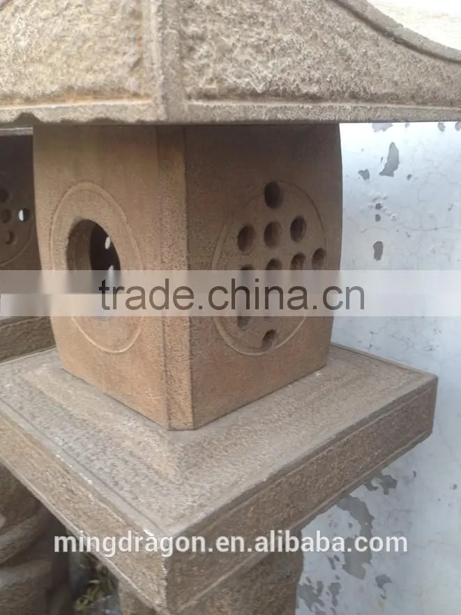 Antique garden stone monkey lanterns