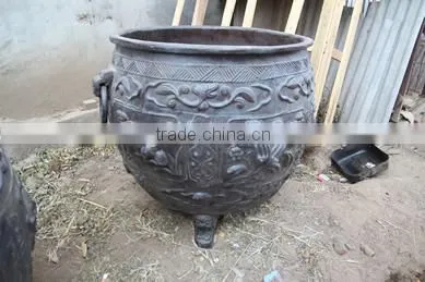 chinese antique old iron vat