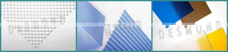 1mm polycarbonate hollow sheet /pc sheets great quality&competitive price