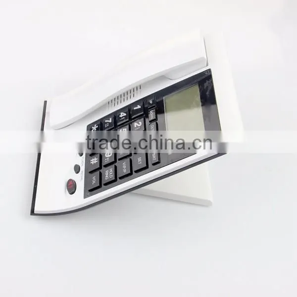 New arrival thin white color telephone set with a stand