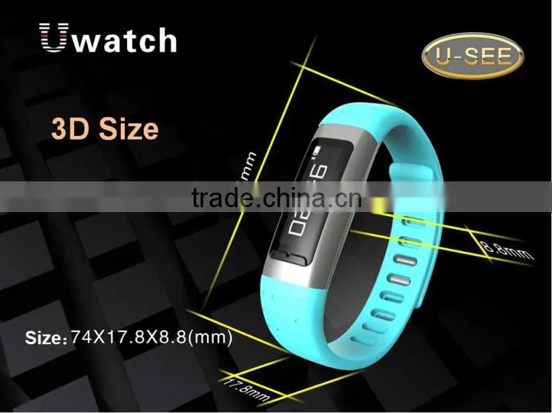 U9 MTK6260 Pedometer bluetooth bracelet with bluetooth 4.0 bracelet