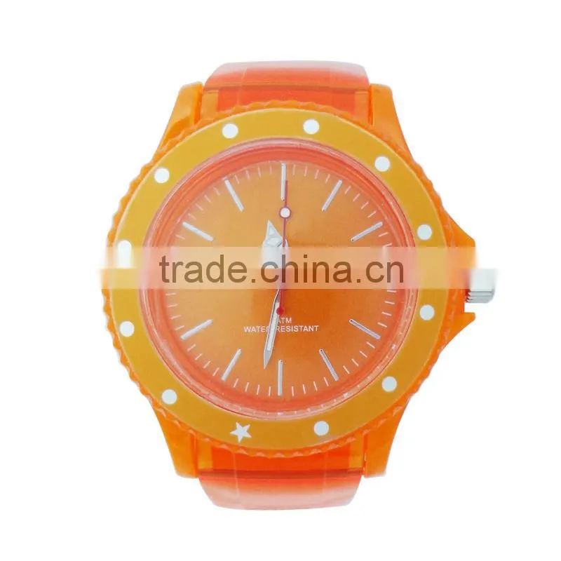 2013 new transparent analog band watch
