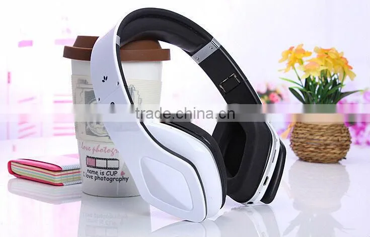 smart headphones with bluetooth and micro sd card slot & fm stereo bluetooth headphones/headset
