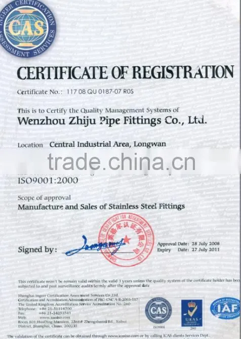 304 316Lstainless steel pipe welding stub end