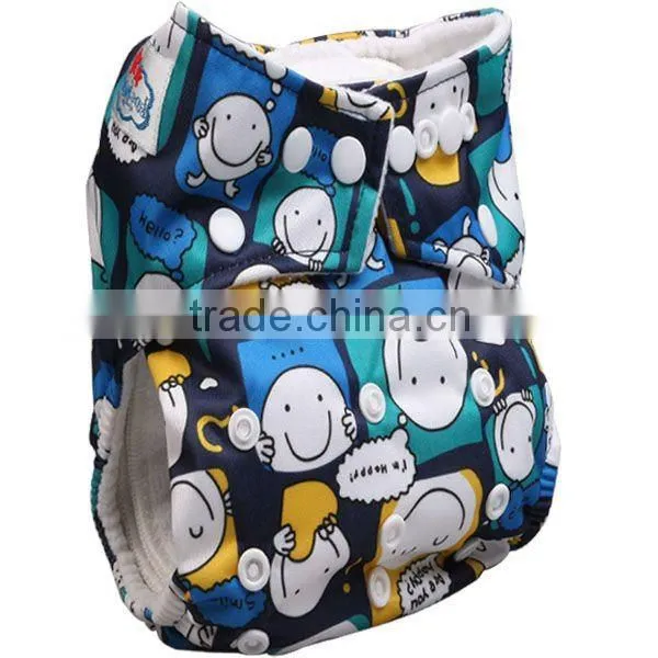 2012 October Newest Six Printed Patterns Baby Cloth Diaper Nappy