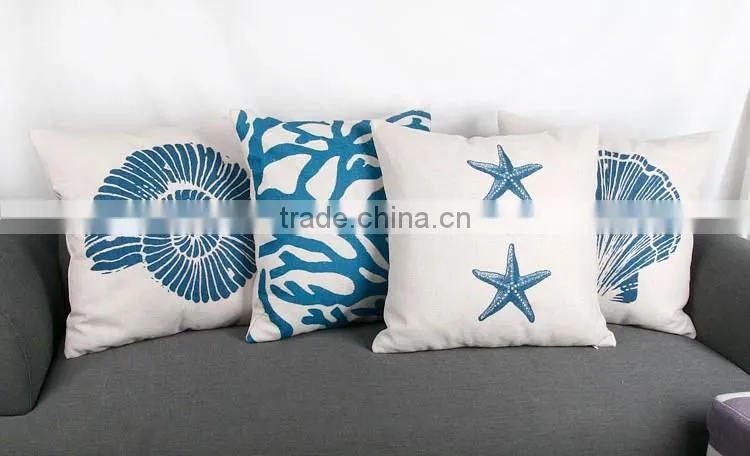 Linen Pillow covers,pillow case,sofa cushion home decorative Pillows Colourful Print Cotton Fabric Cushion Cover Custom Designer