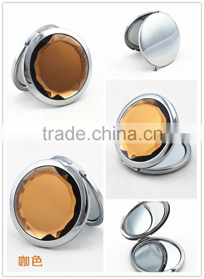 Promotional metal cosmetic mirrors /pocket mirror/compact mirror can add your own logo