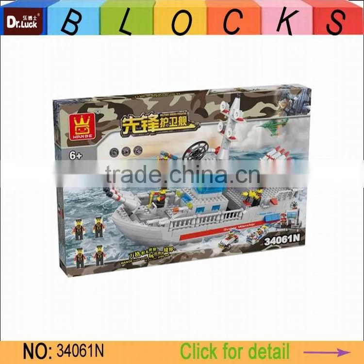 Factory price Military Warship Block Set