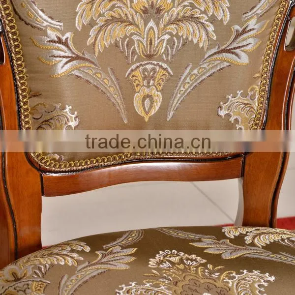 whole sale luxury dining chair with carving pattern, wood side chair