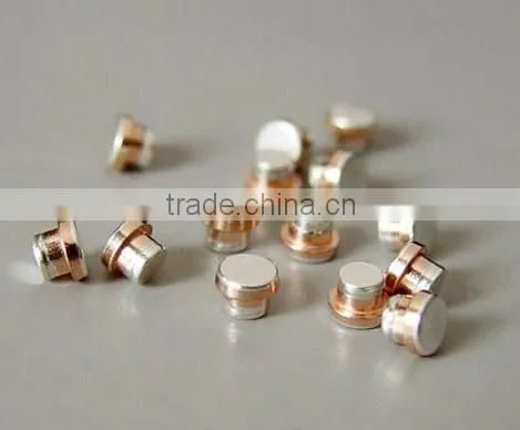 ISO9001 silver brass contact rivets applied to all kinds of contactor