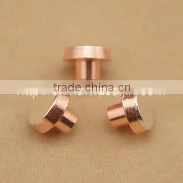 silver tin AgCdO bimetal contact rivets has good electrical contact property