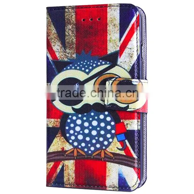 Printed PU Flip Wallet Leather Case For LG G3 With Stand