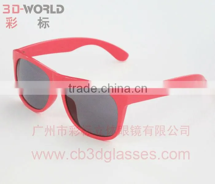 Yellow frame red&cyan 3d glasses plastic