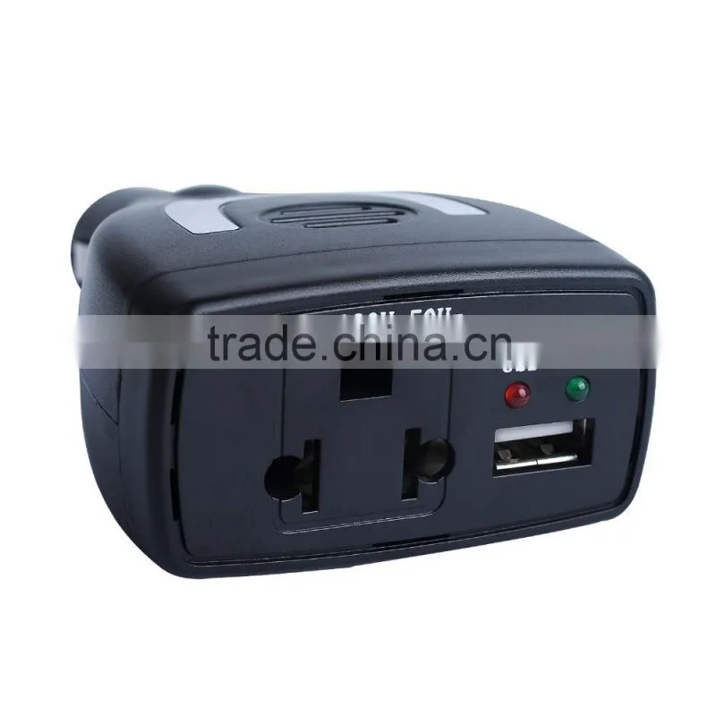 Mini car inverter 75W,12V 220V inverter with usb output