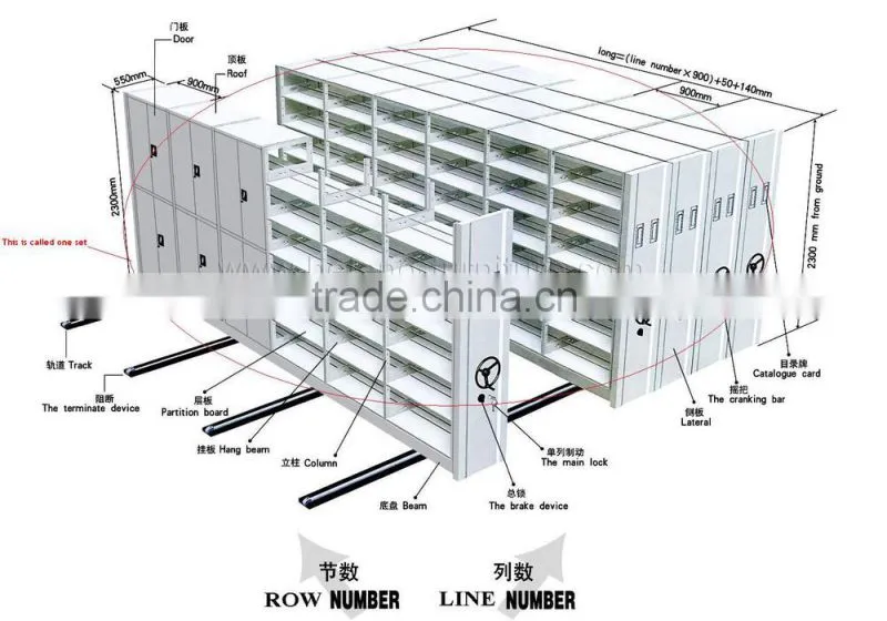 Storage Shelves Mobile Compactor Mass Shelving MS001