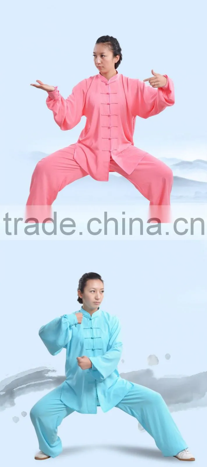 Custom Made Tai Chi suits Cotton Silk Wu Shu clothes Kung Fu Uniform Morning Exercise Martial Arts Performance Wear