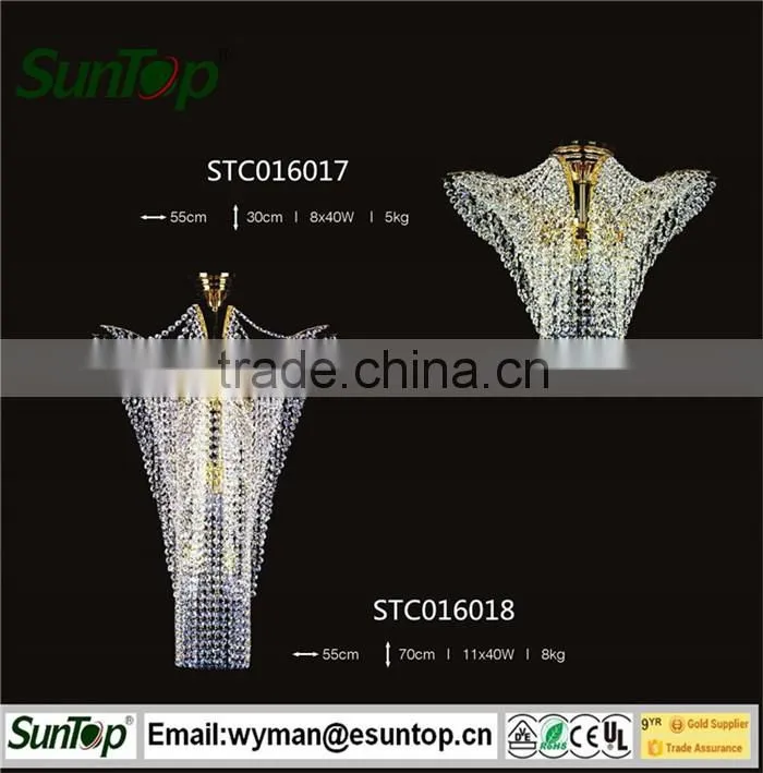 home decoration crystal ceiling lamp / energy saving crystal lighting /modern crystal lighting