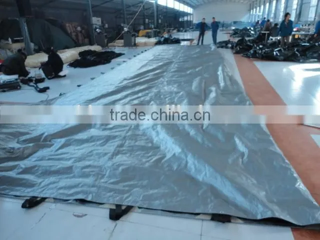 HEAVY DUTY POLYETHYLENE REVERSIBLE BLACK AND SILVER PE/Poly TARP/Tarpaulin