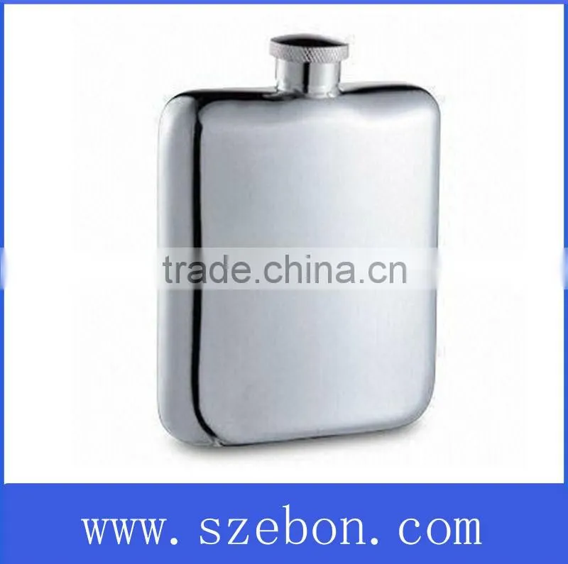 Stainless steel promotional hip flask