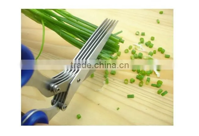 7" 5 Layers blade Kitchen Herb Scissors