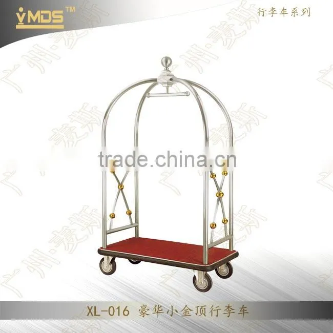 XL-007 Five Stars Stainless Steel Bellman Luggage Cart/Trolley