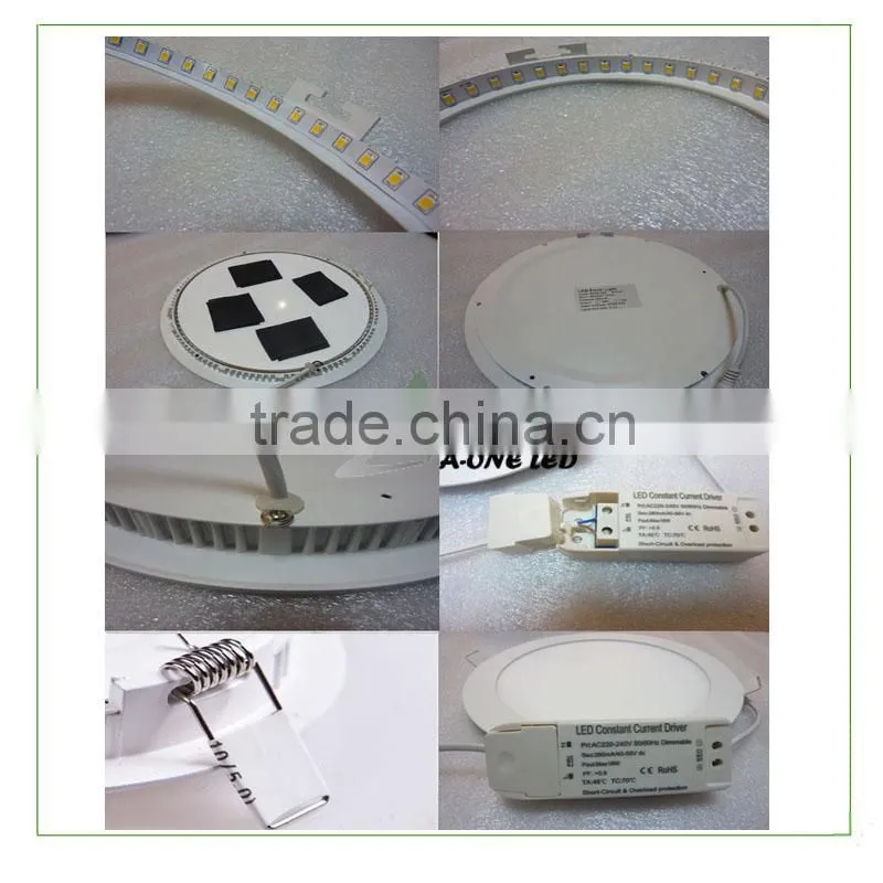 CE, RoHS, SAA round small flat 4w led panel light 3 years warranty