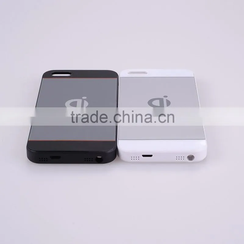 Thinnest white wireless charger case for iphone5s , wireless charger receiver case